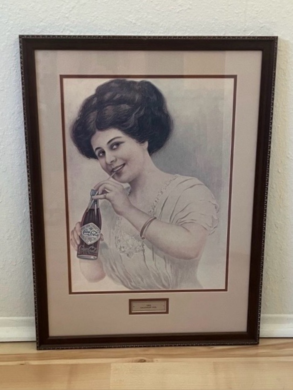 Vintage Coca-Cola Girl Print 1909 Calendar Girl Print
